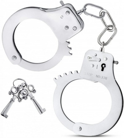 Restraints Temptasia Metal Hand Cuffs Wrist Restraints Couples Bondage BDSM Kinky Couples Sex Toy - Silver - Silver - CP186LQ...