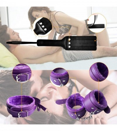 Paddles, Whips & Ticklers BDSM Restraints Sex Toys for Couples Bondage Kits Fetish Bed Restraints Set for Beginners SM Adult ...