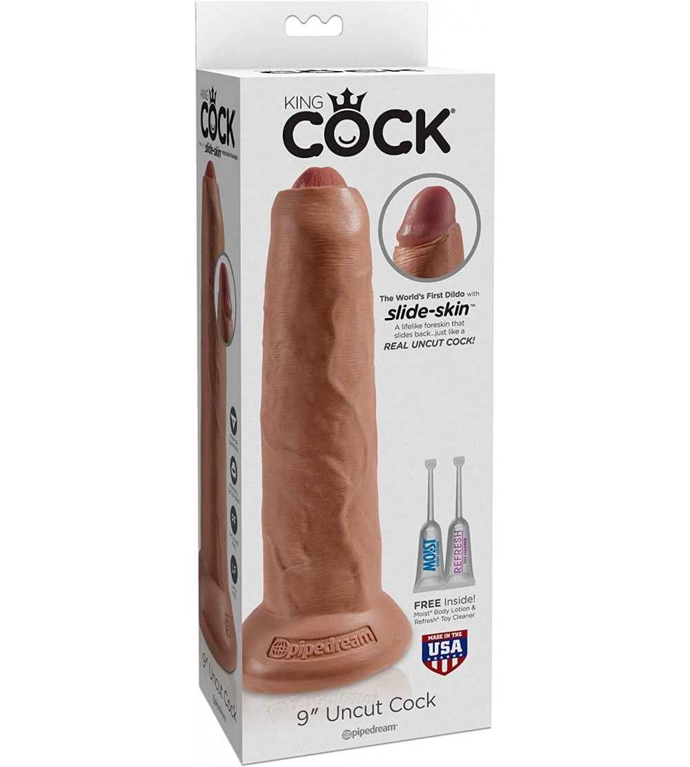 Penis Rings King Cock 9 Inch Uncut- Tan- Assorted - C418CZN5SCE $31.43