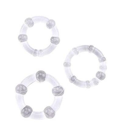 Penis Rings 3 Soft PennnisRings for Men-3 Style - clear - CV18WCY0RYL $25.97