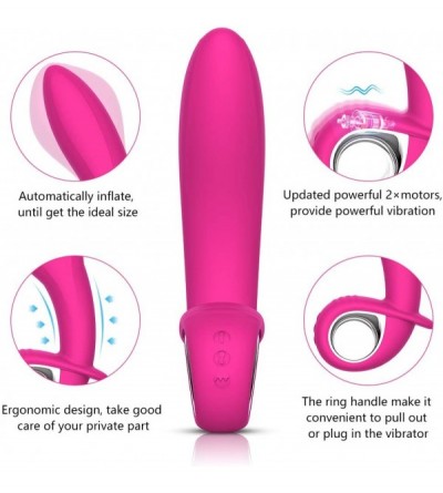 Vibrators G-spot Automatically Inflatable Vibrator Sex Toy for Vaginal or Anal Orgasm- 10 Frequency Silicone Expand Stimulato...