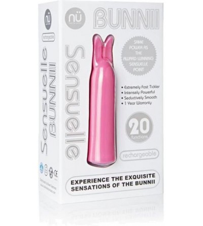 Vibrators Sensuelle Bunnii 20 Function Vibe- Pink - Pink - C212MAKMOX6 $22.03