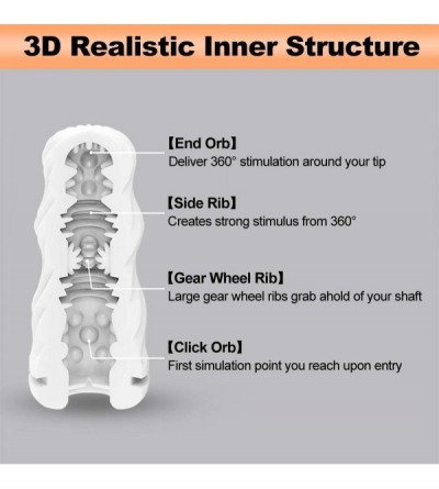 Male Masturbators Vacuum Male Masturbator Cup with Suction Control- 3D Realistic Vagina Textured Portable Pocket Pussy Stroke...