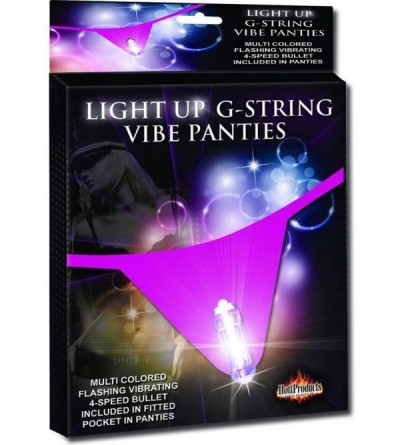 Vibrators Light Up G String Vibrating Panties - Hot Pink - CY129TQDG1H $11.06