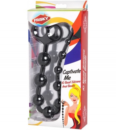Anal Sex Toys Captivate Me 10 Bead Silicone Anal Beads - CL11UINIWDN $9.32