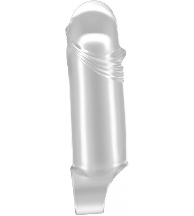 Novelties No.35 Stretchy Thick Penis Extension- Translucent - Translucent - CK12MYJXUMG $13.93