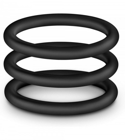 Novelties Performance - 3 Pack Male Enhancement Silicone Penis Cock Ring Erection Enhancing C-Rings Set - 1.75 Inch Diameter ...