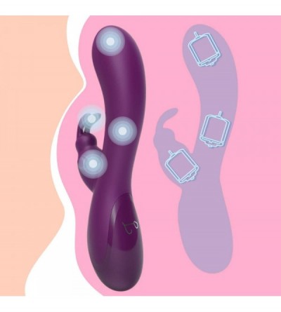 Vibrators Deep Penetration Rabbit Vibrator Sex Toys for G Spot & A-spot Stimulation with 3 Strong Motors and 15 Vibration Mod...