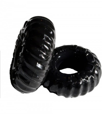 Penis Rings TruckT 2 Piece Cock Ring - Cockring Set (Black) - Black - CW11HZIX635 $35.67