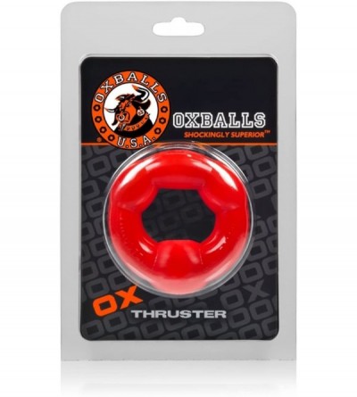 Penis Rings Thruster Full size cockring - red - Red - CI12GYXFOQN $12.04