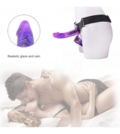 Dildos Vibrating Strap On Dildo with Adjustable Harness for Lesbian Realistic Penis Dong Adult Sex Toy for Woman Couples Mast...