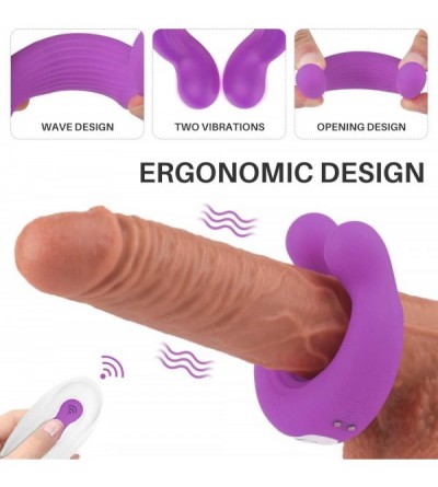Vibrators Couple Vibrator for Penis & Clitoral Stimulation Sex Toy- Cock Ring Vibrator with 9 Powerful Vibrations- Wireless R...