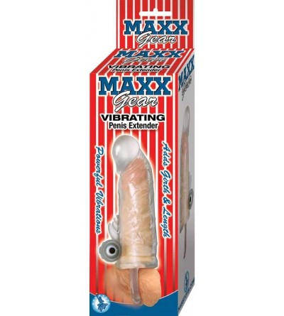 Pumps & Enlargers Maxx Gear Vibrating Penis Extender- Clear Extension - C417YQCMW3E $11.12