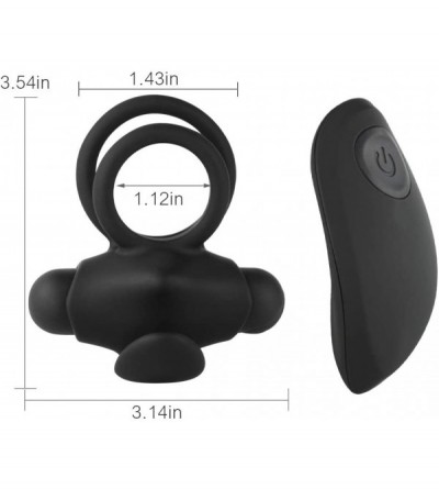 Penis Rings Vibrating Penis Ring Silicone 10 Vibration Modes Cock Ring USB Rechargeable Waterproof Clitoris and Testis Massag...