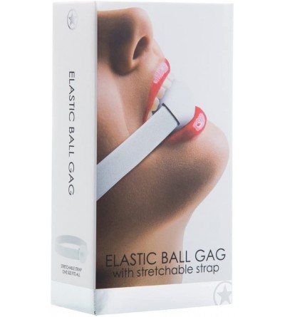 Gags & Muzzles Elastic Ball Gag- White - White - CJ11VZY0ZY3 $15.11