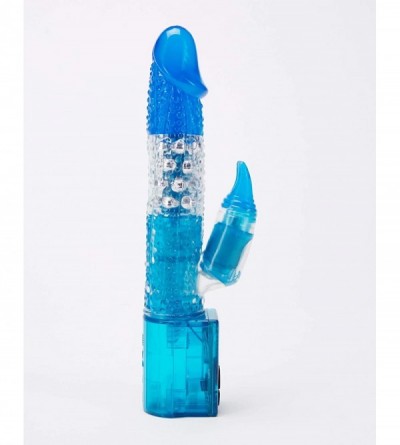 Vibrators Blue Extreme Passion Multi-Speed Hott Love Rabbit Vibrator - 10" - CG196SG784X $78.23