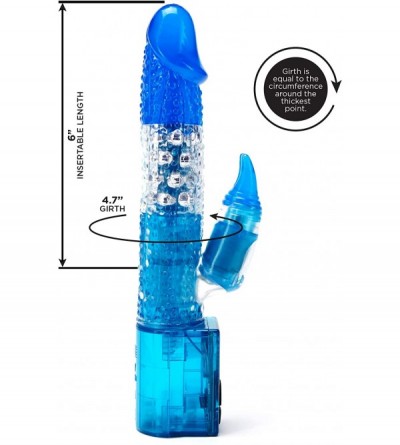 Vibrators Blue Extreme Passion Multi-Speed Hott Love Rabbit Vibrator - 10" - CG196SG784X $42.28