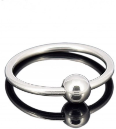 Penis Rings Parabom Stainless Steel Penis Ring Delay Ejaculation 30mm Cock Ring Sex toys for Male - Silver - CH18DQR9QCG $21.53