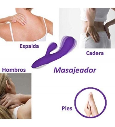 Vibrators G Spot Vibrator Heating Wand Massager Handheld Waterproof Automatic Silicone Massager Rechargeable Powerful 10 Spee...