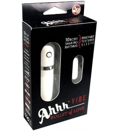 Vibrators Ahh Vibe Bullet Of Love Remote Control Bullet- Silver - Silver - CI11MJW7BAZ $34.19