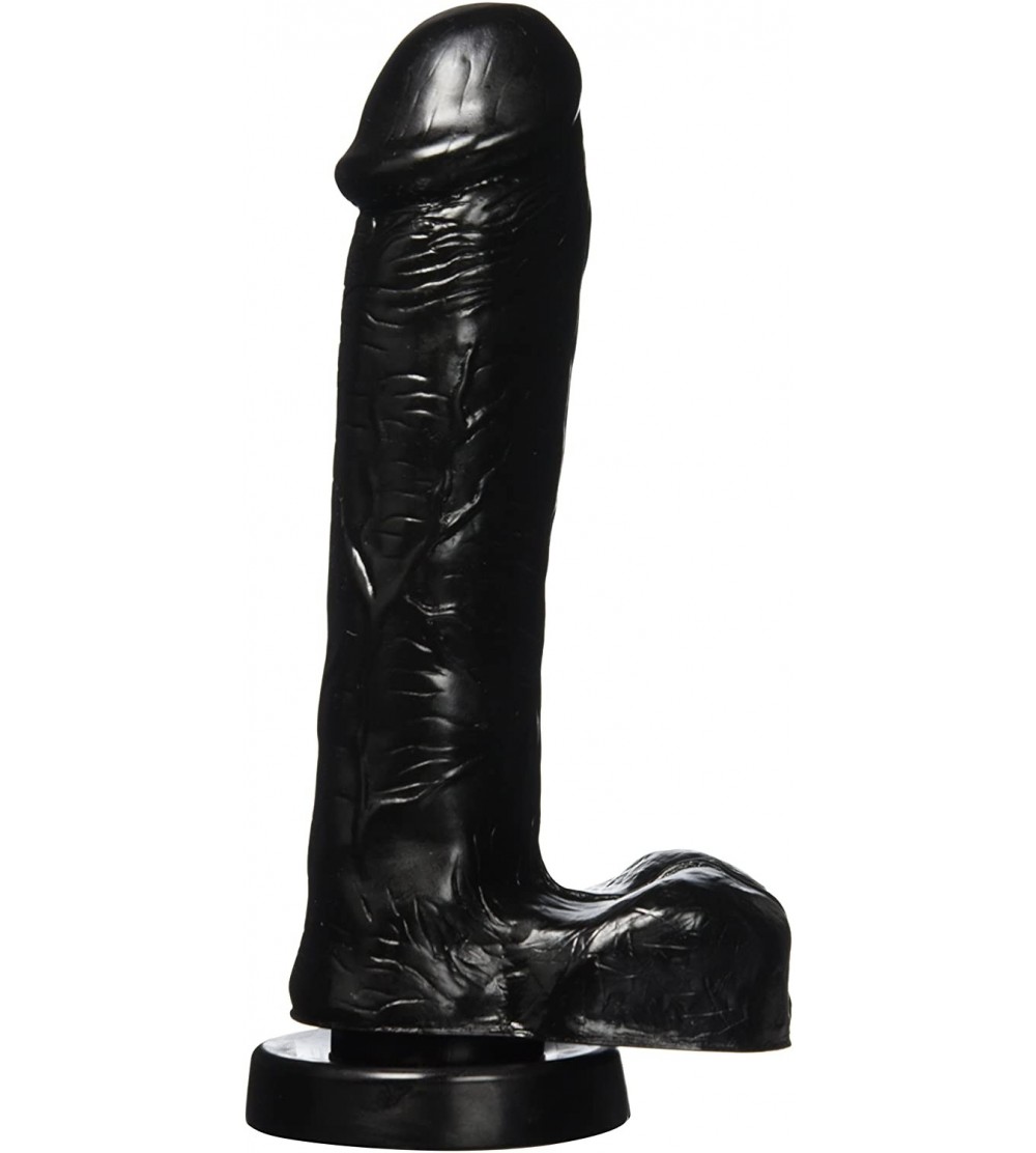 Dildos Delightful Dong- Dildo -8" Extra Thick with Realistic Balls and Suction Cup (Black)- Black- 1.10 Pound - CR116WJTLNR $...