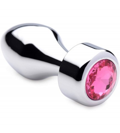 Anal Sex Toys Hot Pink Gem Weighted Anal Plug - Small - CL195KSKNO0 $7.91