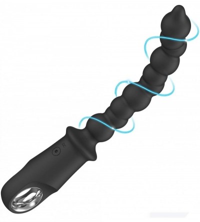 Anal Sex Toys Vibrating Anal Beads Butt Plug - Flexible Silicone Anal Plug 10 Vibration Modes G-spot Anal Beads Vibrator Anal...