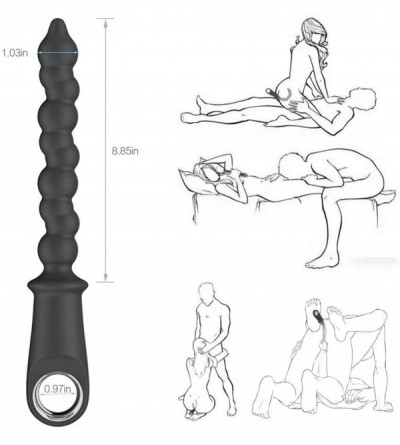 Anal Sex Toys Vibrating Anal Beads Butt Plug - Flexible Silicone Anal Plug 10 Vibration Modes G-spot Anal Beads Vibrator Anal...