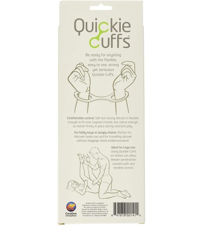 Restraints Quickie Cuffs Super Strong Silicone Restraints- Large- 82 Gram - CQ11OO8XJGD $10.49