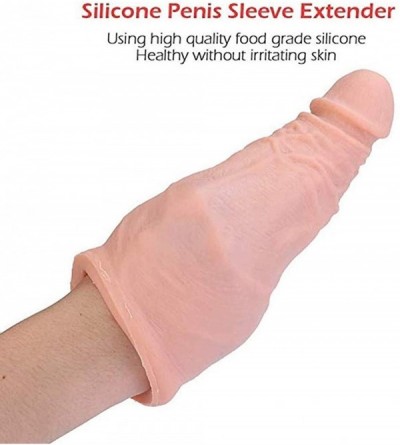 Pumps & Enlargers 8 INCH King Size Wearable Male Rod Extension Enhancer Girth Extender Sleeve for Men to Enrich Your Life Hom...