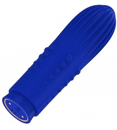 Vibrators Elegance - Turbo Rechargeable Bullet - Lush - Blue - C118GQ29G4R $23.53