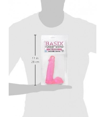 Dildos 6-Inch Dong- Pink - Pink - C7112E32RKT $8.81