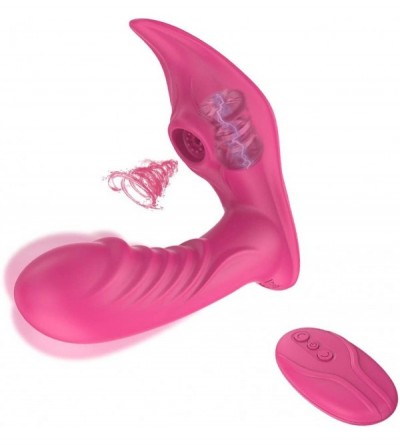 Vibrators Clitoral Sucking Vibrator- Silicone Wearable G Spot Dildo Stimulator with 10 Suctions& Vibrations Modes- Rechargeab...