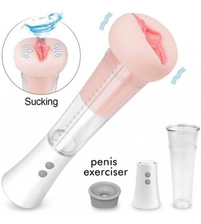 Male Masturbators Electric Blow-Job Men Deep Throat Sucking Oral Cup Vibrating Masturbator Cup Automatic Male Masturbation Ma...