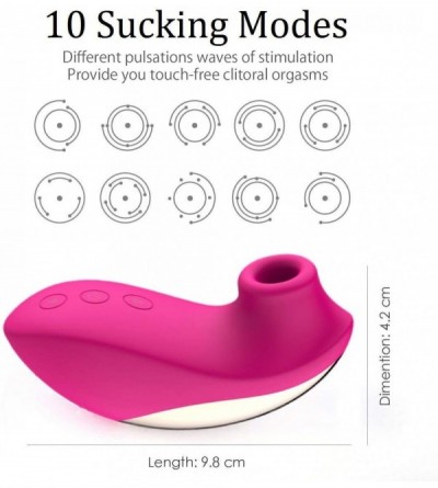 Vibrators Clitoral Sucking Vibrator with 10 Suction & Vibration Modes for Women Clit Orgasm-Nipples Kissing Adult Sex Toys Cl...