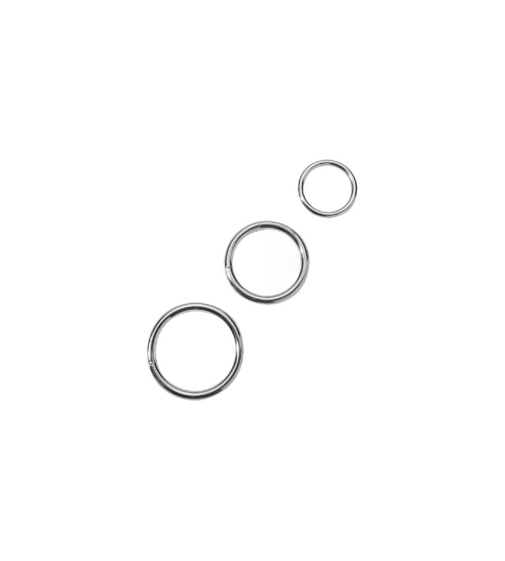 Penis Rings Metal Cock Ring- Chrome- 3-Pack - CK113KWXARV $10.37