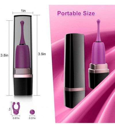 Vibrators Clitoral Vibrator High Frequency Lipstick Massager- G-spot Nipple Quick Orgasm Vibe with 10 Intense Modes- Splashpr...