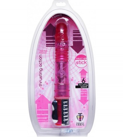Vibrators Thruster Sex Machine Stick- Pink - Pink - C91184KNI4P $27.62