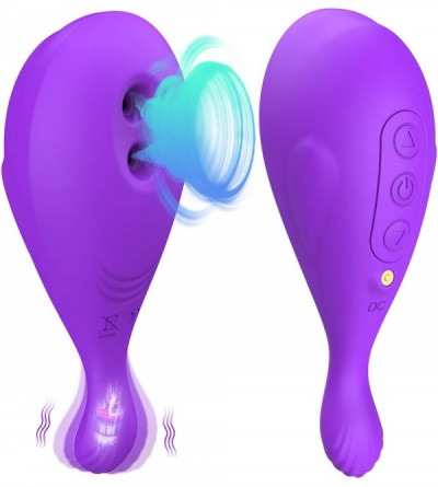 Vibrators Clitoral Sucking Vibrator for Women Masturbation with Whale Shape 2 Suction Holes Vibrating Tail- Clit Sucker 2 in ...