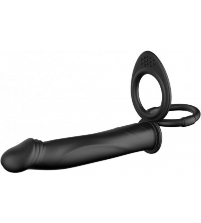 Dildos Realistic Vibrating Double Penetrator Strap On Dildo Silicone Sex Toy Sex Product - CA17X63Q5TW $26.56