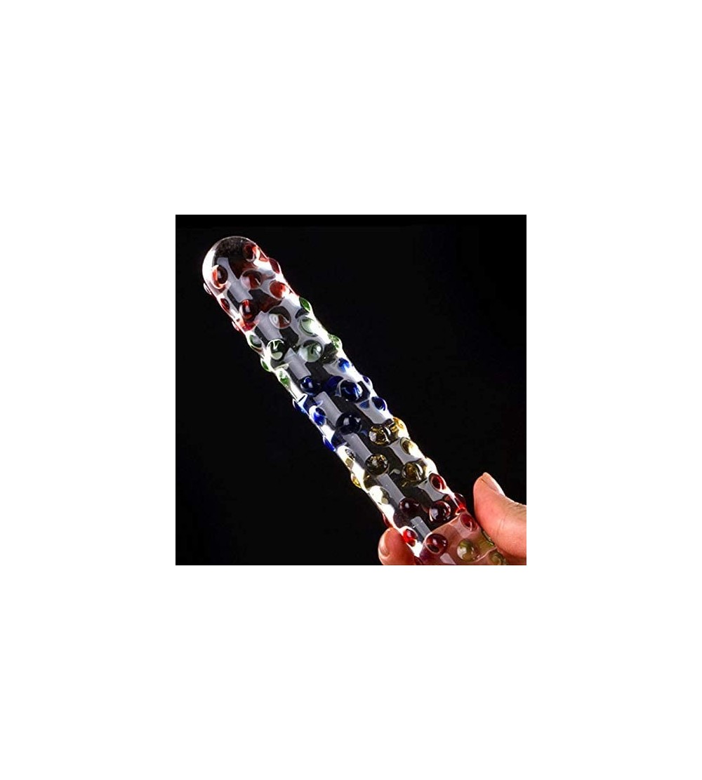 Dildos Pyrex Crystal Dildo Crystal Glass Penis G-spot Backyard Anal Plug Adult Erotic Female Masturbation - 17x2.7cm - CN17AA...