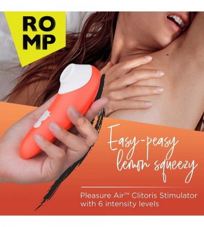 Vibrators Switch Clitoral Massaging Vibrator Clit Sucking Toy for Women with 6 Intensity Level - Orange - CW18A7LZ7UA $27.46