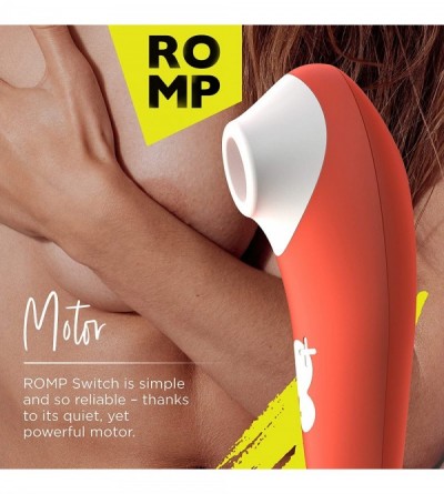 Vibrators Switch Clitoral Massaging Vibrator Clit Sucking Toy for Women with 6 Intensity Level - Orange - CW18A7LZ7UA $27.46