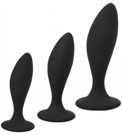 Anal Sex Toys Anal Training Butt Plug Kit- 3pcs Silicone Anal Sex Toy with Suction Cup for Beginner & Advancer - CX19GIXAQZM ...