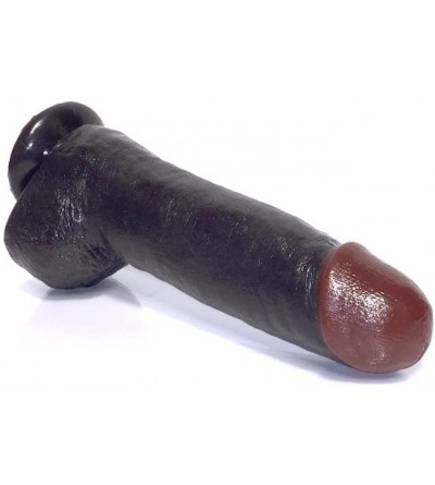 Anal Sex Toys Toys Black Balled Dildo- 12 Inch- 4.2 Ounce - CF11QD6C0KZ $61.42