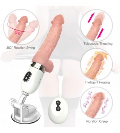 Vibrators Adult Wireless Remote Control Machine Automatic Massage with Heating & Hand Free Suction Cup Multispeed Adjustable ...