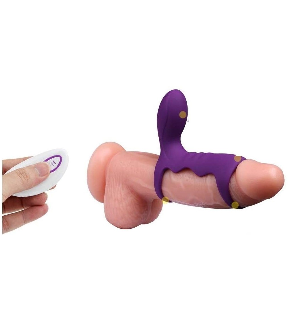 Penis Rings Men's Vibration Silicone Ring- Chicken Male Ring- Soft and Comfortable Massager Silicone Ring- Used for Men's Mas...