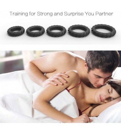 Penis Rings Silicone Penis Rings for Erection Enhancing - Premium Training Cock Ring for Men's Sexual Life and Stamina Prolon...