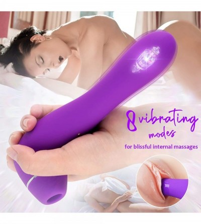 Vibrators Sucking Vibrator with 6 Sucking Intensities 8 Vibration Modes for Beginner- Waterproof Clitoral Stimulator Silicone...