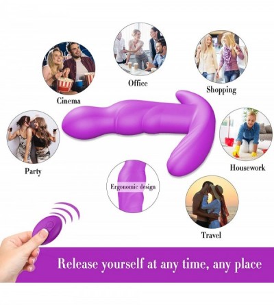 Anal Sex Toys 360° Rotating Wearable Clitoral G Spot Vibrator Invisible Butterfly Clitoris Ctimulator- Wireless Control Dildo...